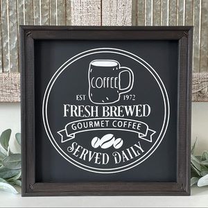 Rae Dunn Inspired Coffee Wall Decor Sign